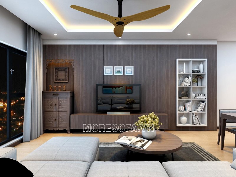 Ghế sofa góc nỉ hiện đại đẹp